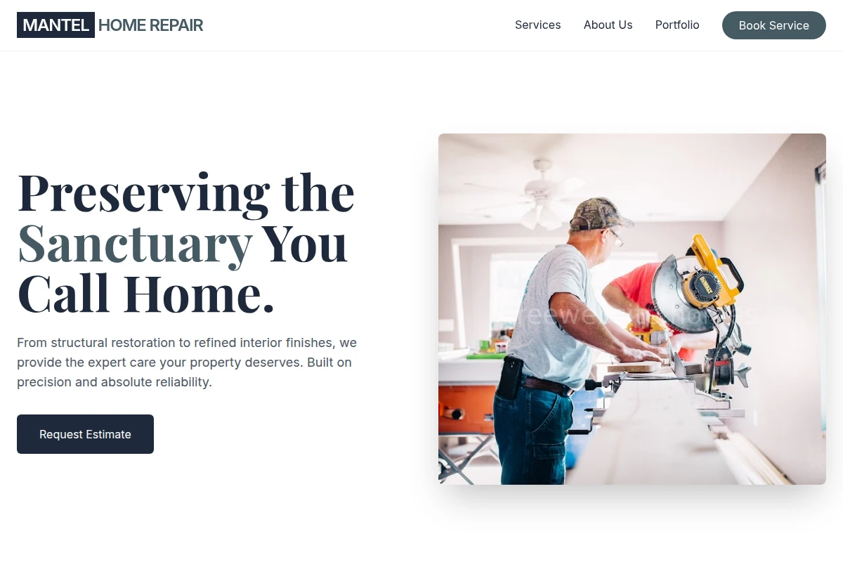 Mantel Home Repair