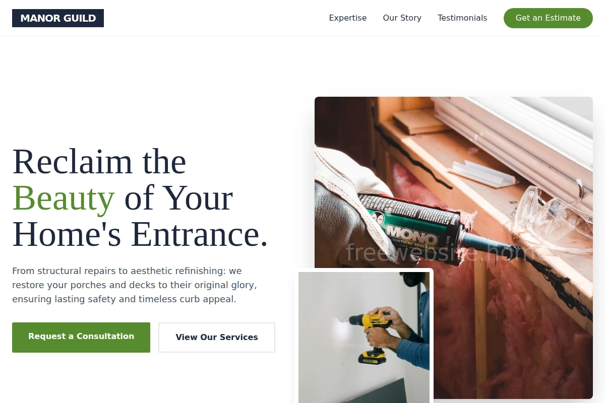 Porch Home Repair
